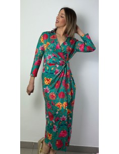 Vestido de punto estampado