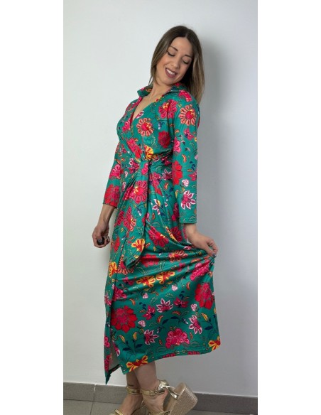 Vestido de punto estampado