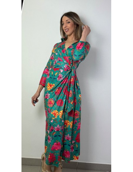 Vestido de punto estampado