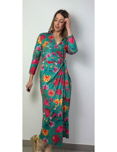 Vestido de punto estampado