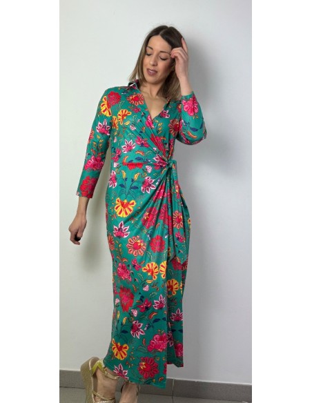 Vestido de punto estampado