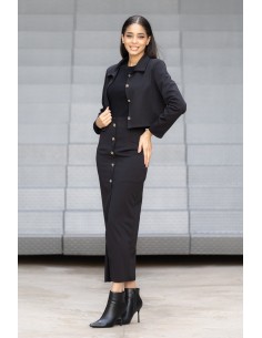 Falda Tubo con Botones y Corte Midi | karaesmoda.es